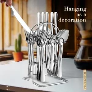 24 pcs cultry sets የሾርባ የሻይ ማንኪያ