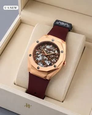 Octagonal dial hublot Silcon strap