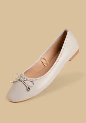 MAX Grey Bow Ballerina