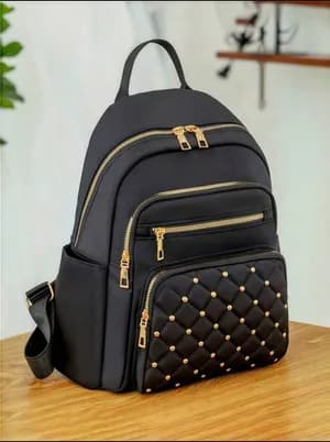 Sleek studded lightweight backpack